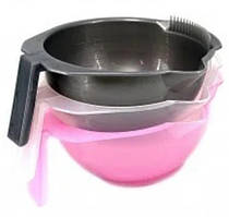 Миска для фарбування волосся з гребенем