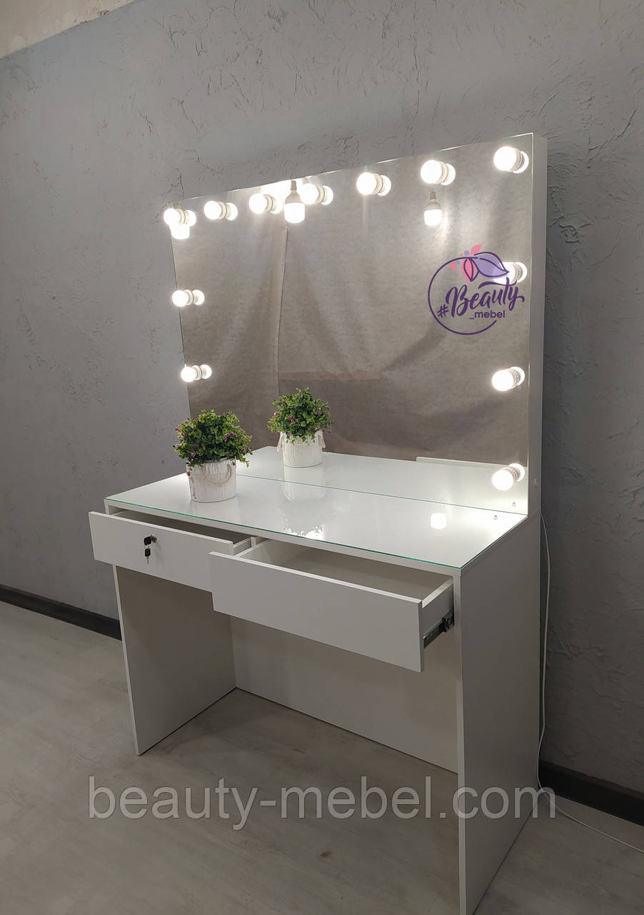 Гримерный столик з широким дзеркалом, фото 1