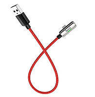 Переходник для iPhone HOCO 3-in-one Lightning cable to charging/Sync/Audio LS28 (0,22m, 2.4A). Red