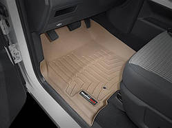 Килими гумові WeatherTech Dodge Ram1500 Quad Cab 2009-2012 передні бежеві (підлогу килим , ручка 4x4 )