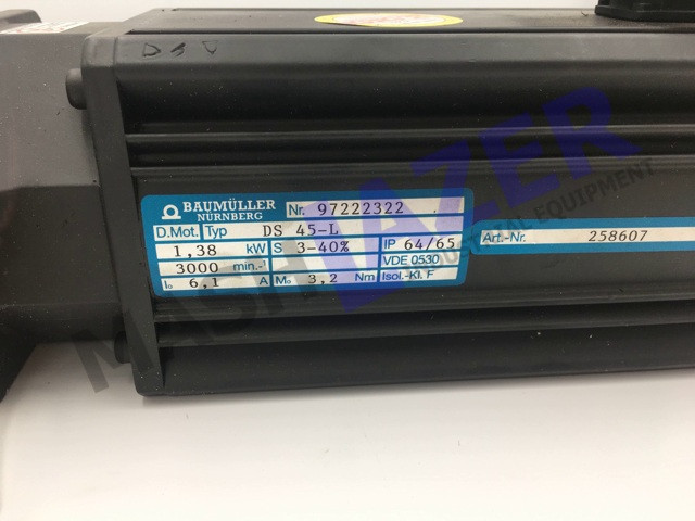 Серводвигун для гнучкого верстата/Servomotor for bending machine BAUMULLER Typ:DS 45-L, фото 1