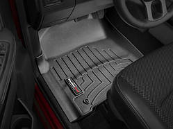Килими гумові WeatherTech Dodge Ram1500 Crew Cab 2013-2018 передні чорні (підлогу килим , ручка 4x4 )