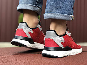 Чоловічі кросівки Adidas Nite Jogger Boost 3M,червоні, фото 3