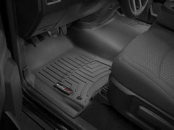 Килими гумові WeatherTech Dodge Ram1500 Quad Cab 2013-2018 передній чорний (підлогу килим , без ручка 4x4 )