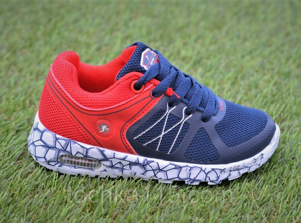 Кросівки дитячі з підсвічуванням червоні аналог Adidas адідас 28