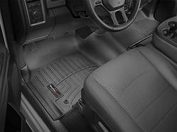 Килими гумові WeatherTech Dodge Ram1500 Crew Cab 2013-2018 передній чорний (підлогу килим , без ручка 4x4 )