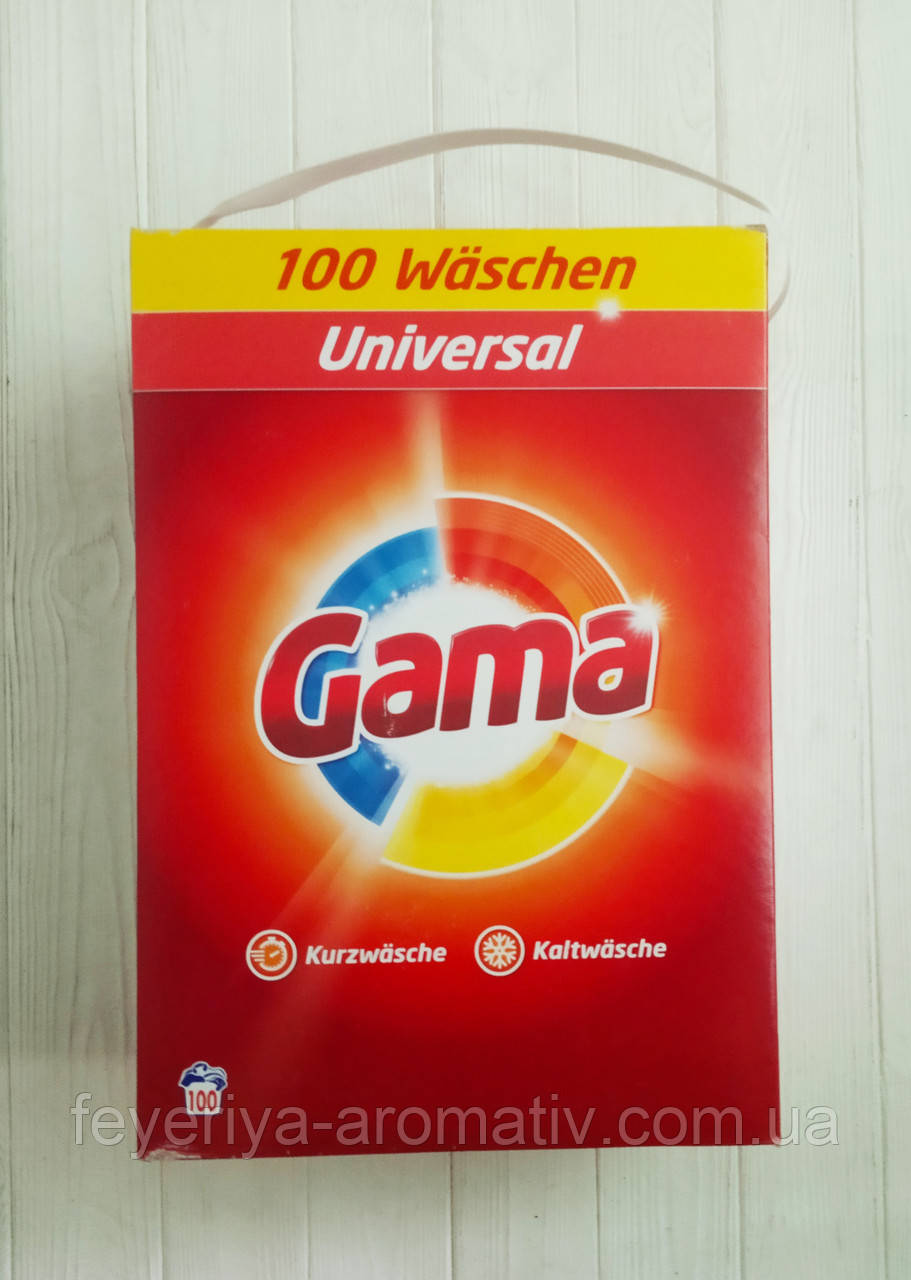 Порошок для прання Gama 3in1 (100 циклов прання) 6,5 кг (Іспанія)