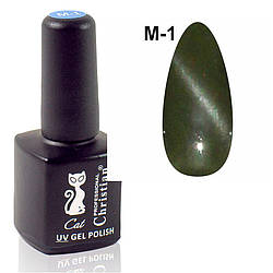 Магнітний гель-лак M1 CGP-07 7,3ml Котяче око, Зелений