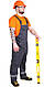 Робочий чоловічий літній костюм куртка з напівкомбінезоном "Дачник" (саржа, 100% бавовна), фото 6