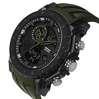 Чоловічі спортивні годинник Sanda 6012 Green-Black