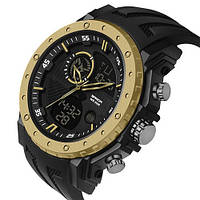 Чоловічі спортивний годинник Sanda 6012 Black-Gold