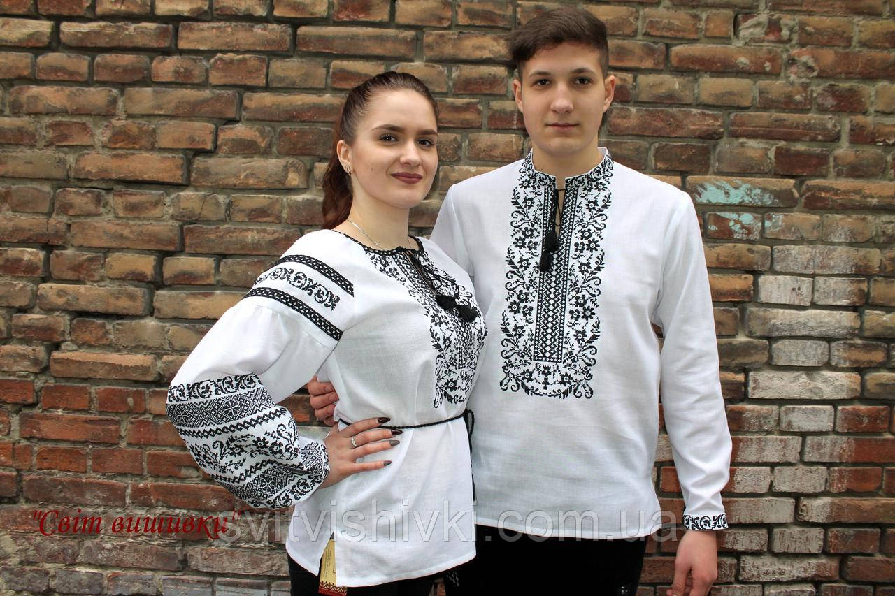 Стильная мужская вышиванка в этно стиле "Квитан"