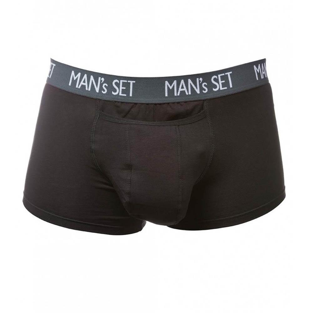 Чоловічі труси боксерки MAN's SET. Колір чорний. Артикул: 04-0324
