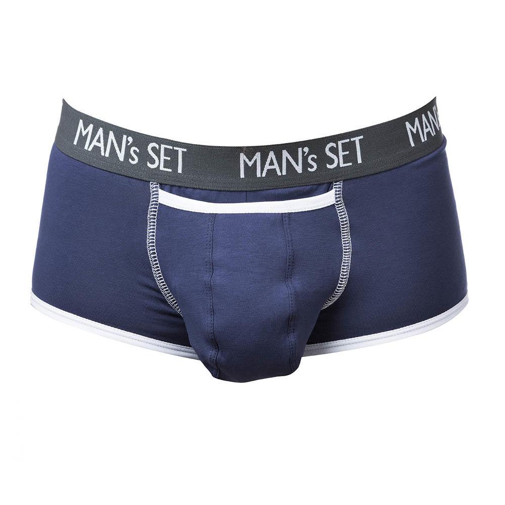 Чоловічі труси боксерки MAN's SET. Колір темно-синій. Артикул: 04-0334