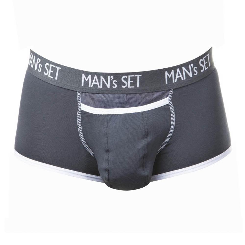 Чоловічі труси боксерки MAN's SET. Колір сірий. Артикул: 04-0335