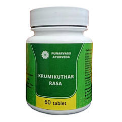 Кримікутар Рас (Krumikuthar Rasa, Punarvasu) протигельмінтний засіб, 60 таблеток