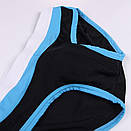 Плавки для чоловіків Sport Line чорні з біло-блакитною резинкою, фото 6