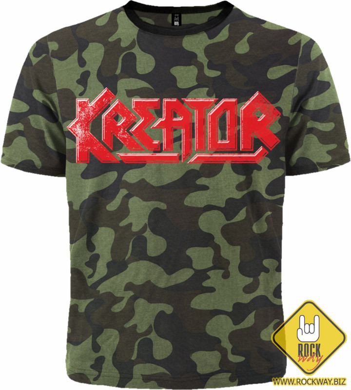 Футболка Kreator "Enemy Of God" (камуфляж), Розмір 4XL (XXXL Euro)