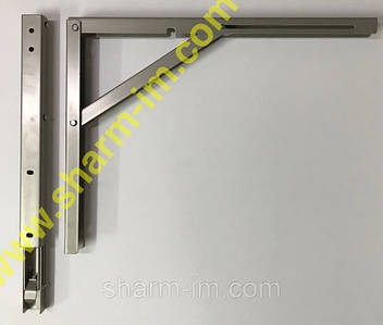 Механізм відкидного столу 300х270 мм Сірий — (Польща до 100 кг) ПАРА