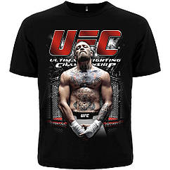 Чорна футболка UFC: Конор Макгрегор (Conor McGregor), Розмір 4XL (XXXL Euro)