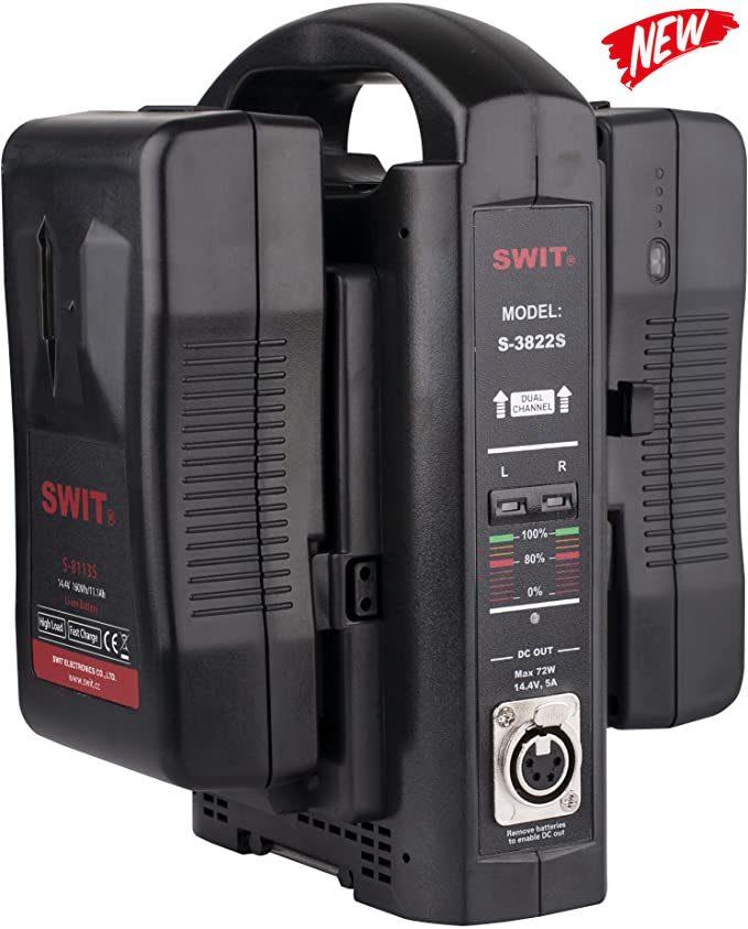 Зарядний пристрій SWIT S-3822S V-Mount Charger (2-Channel) (S-3822S)