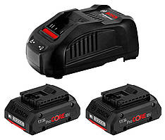 Акумулятор Li-ion Bosch ProCORE + зарядний пристрій GAL 1880 CV (18 В, 4 А*год) (1600A016GF)