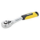 Ключ-тріскачка з вигнутою ручкою 1/4" 150 мм 72T CrV SIGMA (6050071)