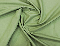 Костюмная итальянская ткань шерстяная натуральная без эластана болотного цвета однотонная G 441