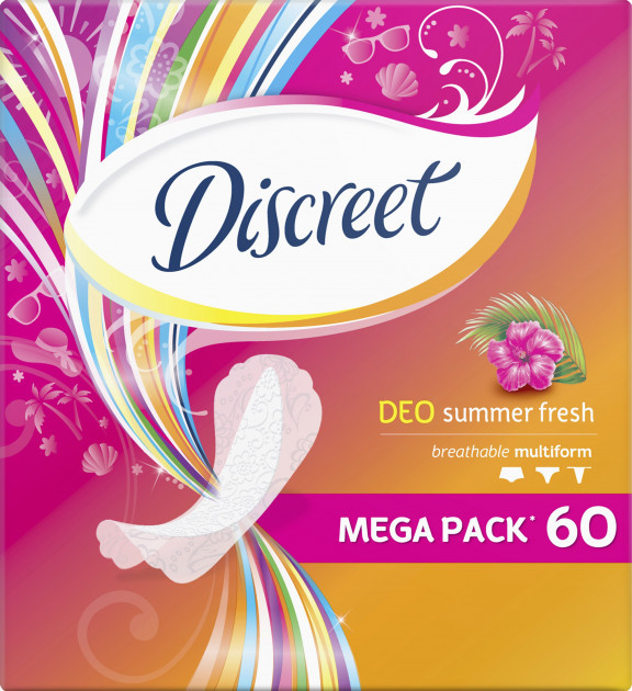 Щоденні прокладки Discreet Summer Fresh (60шт.)