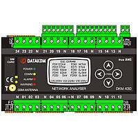 DATAKOM DKM-430-PRO+EXT Многоканальный анализатор электросетей. Источник питания пост. тока. Расширенная