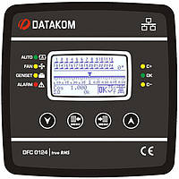 DATAKOM DFC-0124 PFC Контроллер Компенсации Реактивной Мощности, 128x64 B&W disp, 144x144mm, 12steps + RS485 +