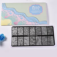 Пластина для стемпинга Beauty BigBang XL-063 Візерунки