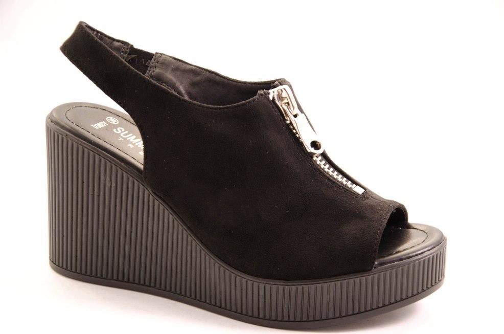 Босоніжки жіночі чорні Allshoes D386Y