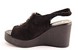 Босоніжки жіночі чорні Allshoes D386Y, фото 4