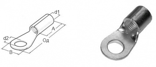 Кабельний наконечник (0.5-1.0 М10) з сжимным кільцем (100шт) HAUPA