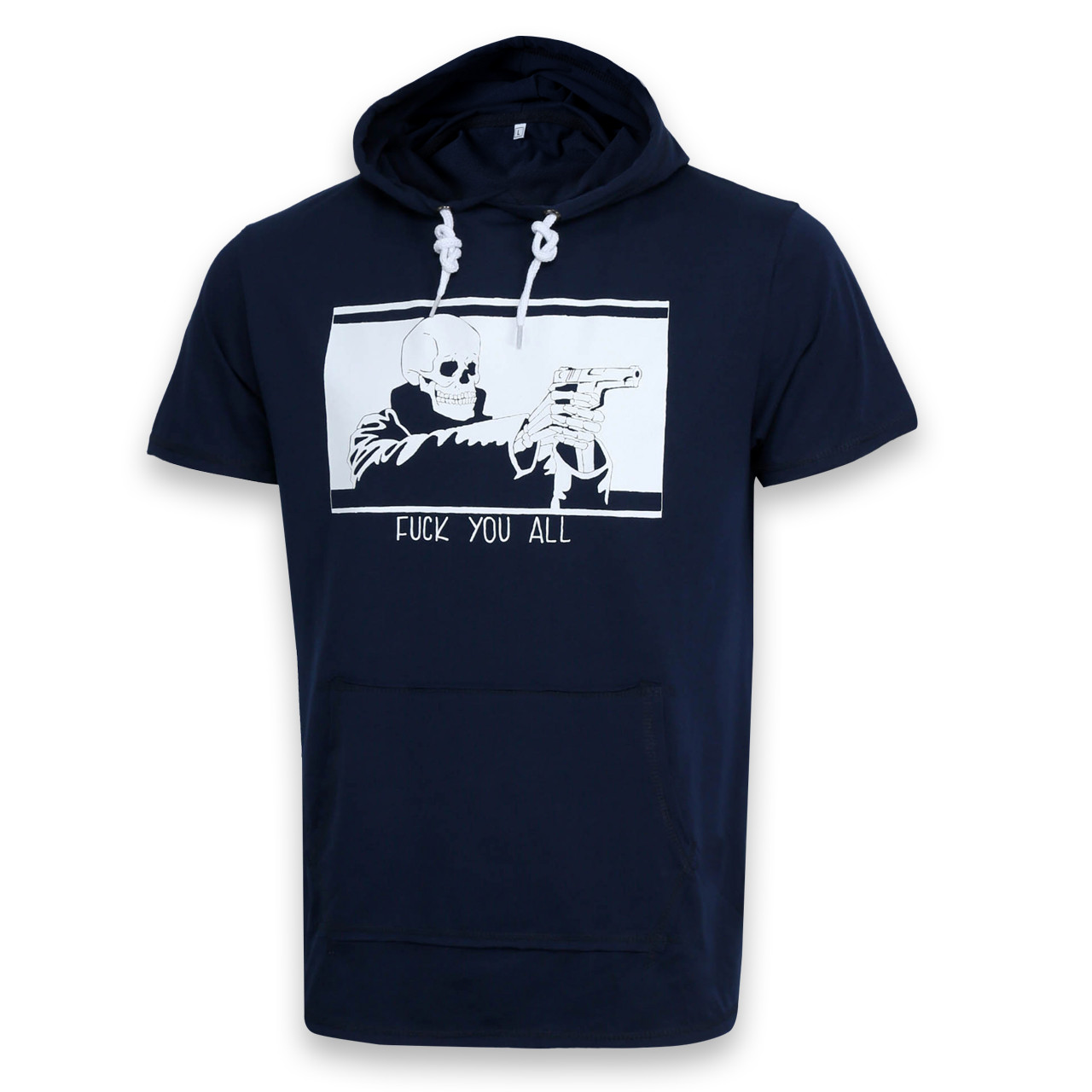 Футболка т синій HOPE з принтом "FUCK" з капюш Ф-300 DBLU M(Р) 20-826-020, фото 1