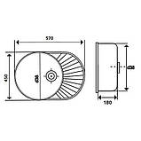 Кухонна мийка Lidz 6044 Satin 0,8 мм (LIDZ5745SAT), фото 2
