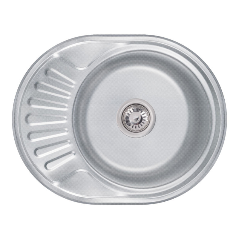 Кухонна мийка Lidz 6044 Decor 0,8 мм (LIDZ5745DEC)