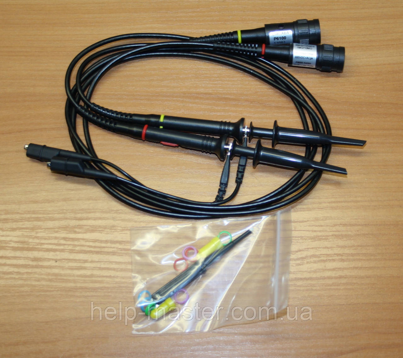Комплект щупів P6100 до осцилографа на 100MHz з роздільником., фото 1