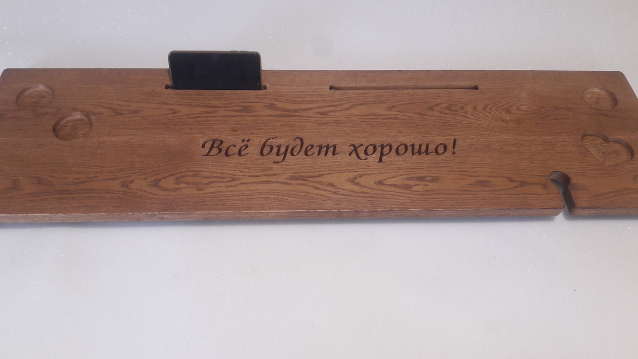 Полиця для ванної, для телефона, для планшета, для свічок, для келиха. Полиця в ванну . Релакс-полиця.