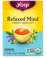 Yogi Tea, Relaxed Mind, органический чай, без кофеина, 16 чайных пакетиков, 32 г (1,12 унции)