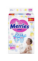 Японские подгузники Merries (Мерриес) M (6-11kg) 64шт. 4 упаковки