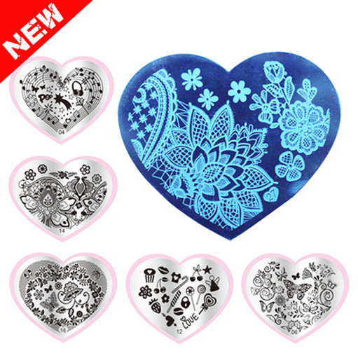 Пластина для стемпинга Сердце
