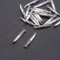 Фурнітура підвіска Клинок d2,5мм - L- 26х4мм фас.20гр. + - 21шт. купити біжутерію дешево оптом в інтернеті