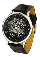 Годинник чоловічий наручний кварцовий Queen круглий, індивідуальний дизайн, годинник із гравіюванням, годинник на замовлення з фото