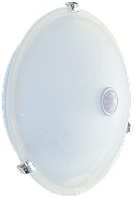 Світильник НПО3231Д білий 2х25 з датчиком руху