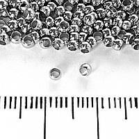 Захип для бус круглий внутр. d-2мм уп. 5грам купити біжутерію гуртом