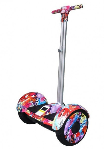 Гіроскутер із ручкою А8 Smart Balance 10.5" графіті