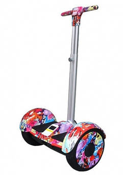 Гіроскутер із ручкою А8 Smart Balance 10.5" графіті