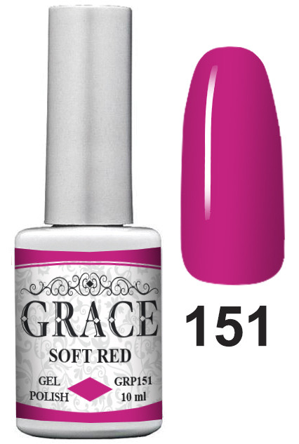 Гель-лак GRACE GRP151 Soft Red 10ml